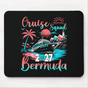 Cruise squad bermuda 2027 tropical vacation family mouse mat
