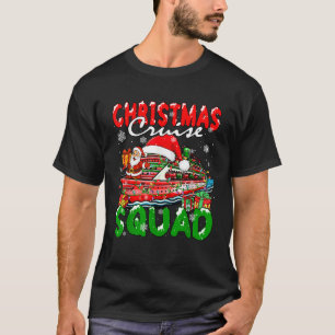 Cruise Squad Christmas Santa On Colorful Cruise Sh T-Shirt