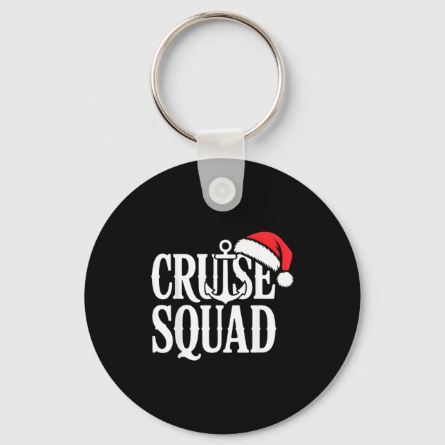 Cruise Squad Festive Srit Nautical Lovers Christma Key Ring (Front)