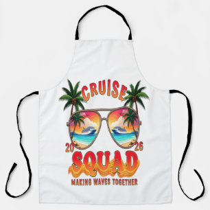 Cruise Squad Making Waves Together Summer Apron