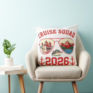Cruise Squad Switzerland Vacation Trip 2026 Cushion
