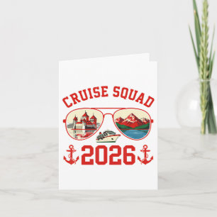 Cruise Squad Switzerland Vacation Trip 2026 Holiday Card