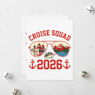 Cruise Squad Switzerland Vacation Trip 2026 Holiday Card