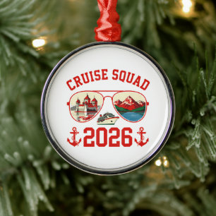 Cruise Squad Switzerland Vacation Trip 2026 Metal Tree Decoration