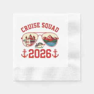 Cruise Squad Switzerland Vacation Trip 2026 Napkin