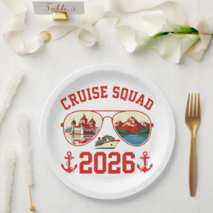 Cruise Squad Switzerland Vacation Trip 2026 Paper Plate