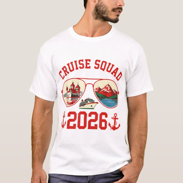 Cruise Squad Switzerland Vacation Trip 2026 T-Shirt (Front)