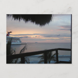Cruise & Sunset Postcard