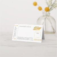 Cruise Ticket Boarding Pass Place Escort Card