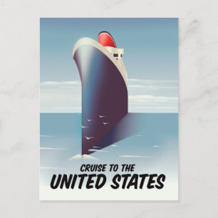 Cruise to the United states Postcard