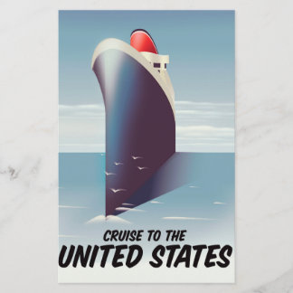 Cruise to the United states Stationery