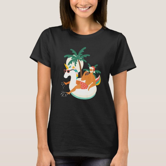 Cruise Vacation  Christmas In July Santa Vacation T-Shirt (Front)