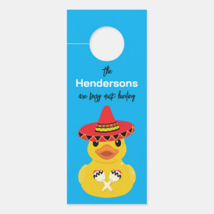 Cruise Vacation Duck Hunting Personalised Mexico Door Hanger