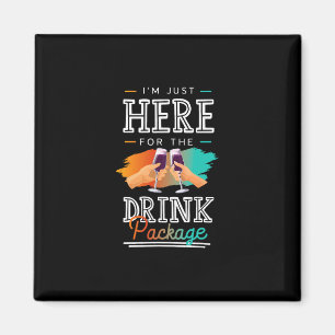 Cruise Vacation Funny Drinking Tail Party Shirt 1  Magnet