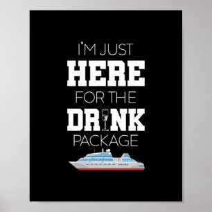 Cruise Vacation Funny Drinking Tail Party Shirt 2 Poster