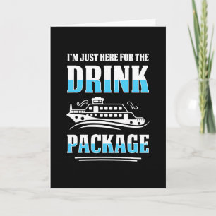 Cruise Vacation Funny Drinking Tail Party Shirt 5 Card