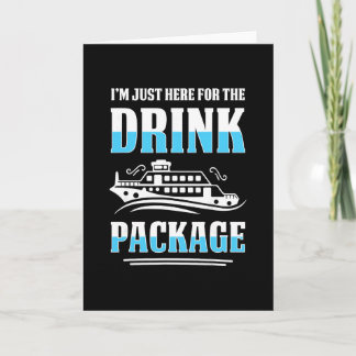 Cruise Vacation Funny Drinking Tail Party Shirt 5  Card