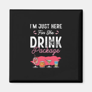 Cruise Vacation Funny Drinking Tail Party Shirt 7  Magnet