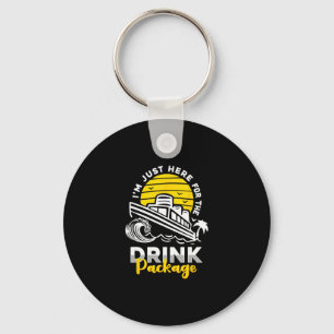 Cruise Vacation Funny Drinking Tail Party Shirt 8 Key Ring