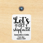 Cruise Vacation Ship Door Shipfaced Funny Magnet<br><div class="desc">This design may be personalised in the area provided by changing the photo and/or text. Or it can be customised by clicking Personalise this Template and then choosing the click to customise further option and delete or change the colour of the background, add text, change the text colour or style,...</div>