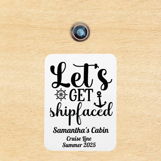  Cruise Vacation Ship Door Shipfaced Funny Magnet (Creator Uploaded)