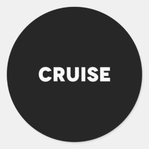 Cruise Vacation Trip Classic Round Sticker
