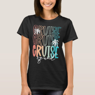 Cruise Vibes Matching Family Summer Friend Retro V T-Shirt