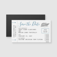 Cruise Wedding Date Boarding Mass Mini Magnet
