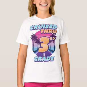 Cruised Thru 3rd Grade Graduation Girl's T-Shirt