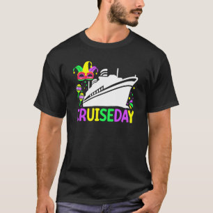 Cruiseday Mardi Gras Celebrations Parade Boat Fat T-Shirt