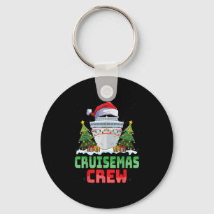 Cruisemas Crew Summer Vacation Cruising Funny Sant Key Ring