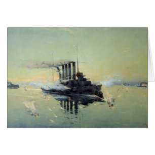 Cruiser Askold fighting