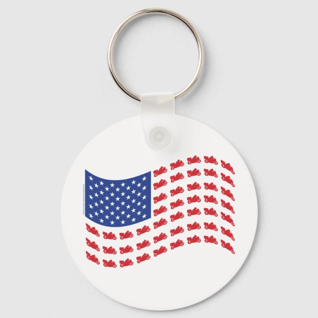 cRUISER-fLAG-wAVE Key Ring (Front)