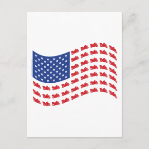 cRUISER-fLAG-wAVE Postcard