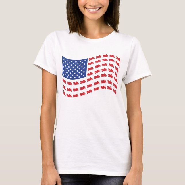 cRUISER-fLAG-wAVE T-Shirt (Front)