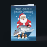 Cruisers Christmas cruising xmas holiday cruise  Thank You Card<br><div class="desc">Do you or your friends and family love cruising. Perhaps they are going on a cruise for the first time this Christmas. Maybe they are a regular cruiser. Either way this Christmas themed Cruise Lovers card is bound to thrill them and make them smile as they set sail on the...</div>