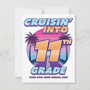 Cruisin’ Back to School 11th Grade Card