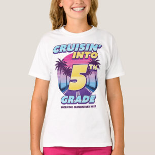 Cruisin’ Back to School 5th Grade Girl's T-Shirt