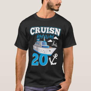 Cruisin My Way Into 20 Year Old 20th Birthday Squa T-Shirt