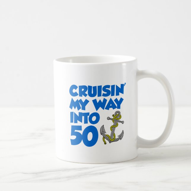 Cruisin' My Way Into 50 Mug (Right)