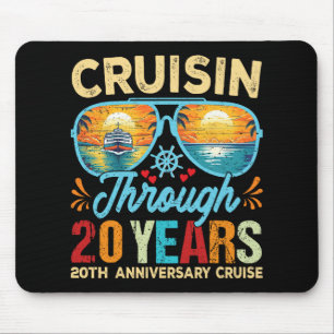 Cruisin Through 20 Years 20th Wedding Anniversary Mouse Mat