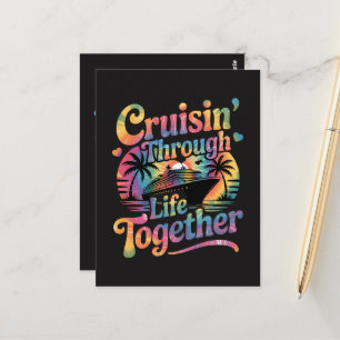 Cruisin Through Life Together Postcard