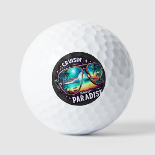 Cruisin' Through Paradise: Tropical Escape Vibes 1 Golf Balls