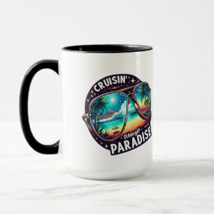 Cruisin' Through Paradise: Tropical Escape Vibes 1 Mug