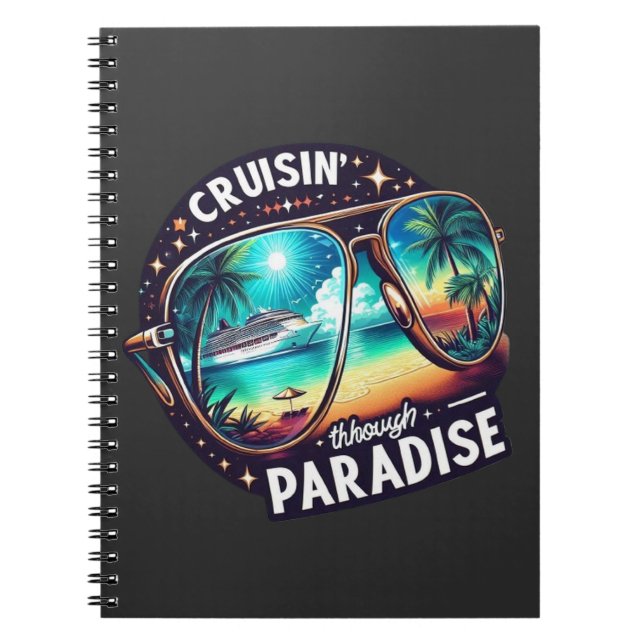 Cruisin' Through Paradise: Tropical Escape Vibes 1 Notebook (Front)