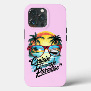 Cruisin’ Through Paradise: Tropical Escape Vibes  iPhone 13 Pro Case