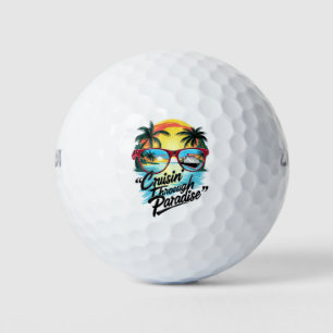 Cruisin’ Through Paradise: Tropical Escape Vibes  Golf Balls
