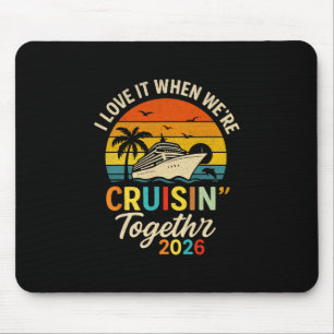 Cruisin’ Together 2026 Retro Cruise Vacation Mouse Mat