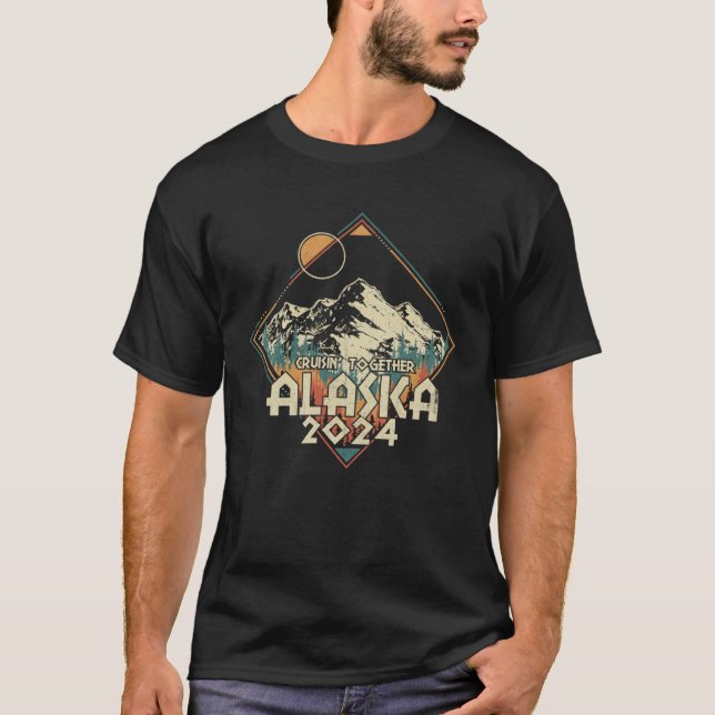 Cruisin Together Alaska 2024 Alaskan Cruise Trip M T-Shirt (Front)