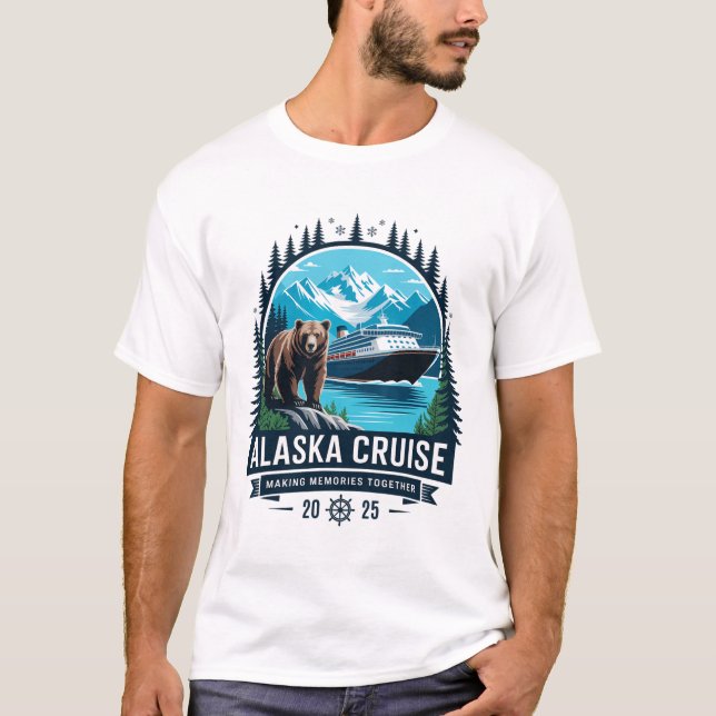 Cruisin Together Alaska 2025 Family Friend Alaska  T-Shirt (Front)